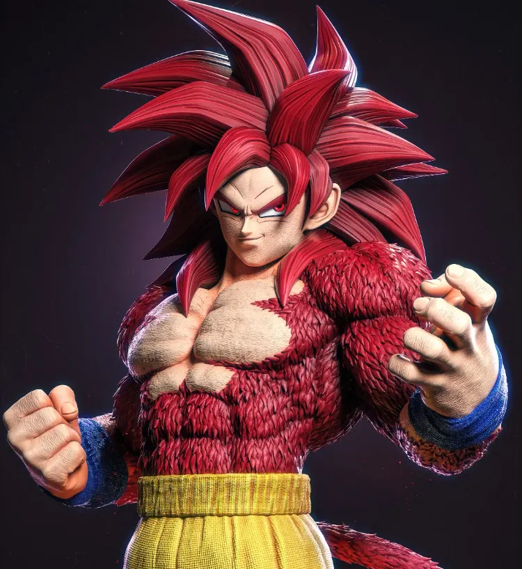 Dragon Ball Goku SSJ4 (Super Saiyan 4) Figürü 2