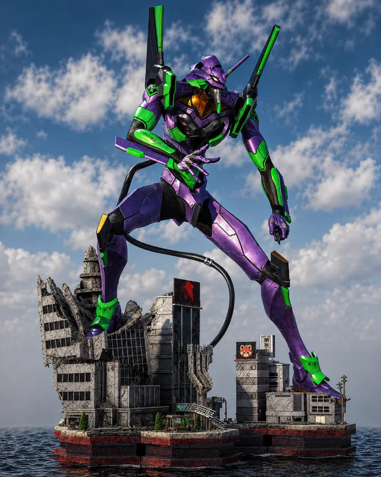 Evangelion Unit-01 Diorama Figürü 2