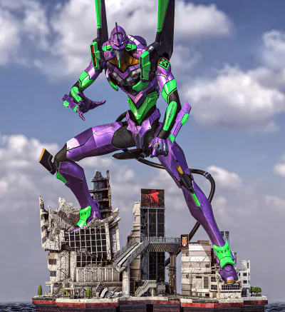 Evangelion Unit-01 Diorama Figürü